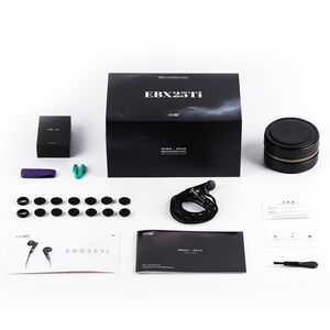 NiceHCK EBX25Ti Flagship Hi-Fi Flathead Earbuds – Beryllium Driver (New)